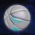 thumbnail image 4 of Dsscvnef Lighted Reflective Basketball Glow Glowing Basketball Night Game sports, 4 of 9