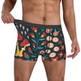 thumbnail image 2 of Kdxio Men's Boxer Briefs with Berries and Flowers Print - Comfortable and Breathable Underwear for Everyday Wear, 2 of 7