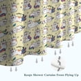 thumbnail image 6 of Yellow Cartoon Cat Unicorn Pattern Shower Curtain 72"x84" ,Bathroom Decorative Shower Curtains Set with 12 Hooks,Modern Waterproof Washable Shower Curtain, 6 of 6