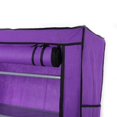 thumbnail image 4 of Clearance! Fashionable Room-saving 9 Lattices Non-woven Fabric Shoe Rack Purple, 4 of 5