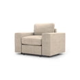 thumbnail image 1 of Sillón Individual Seccional Adapti Modular Moderno Reposabrazo Ancho Beige Ostra, 1 of 8