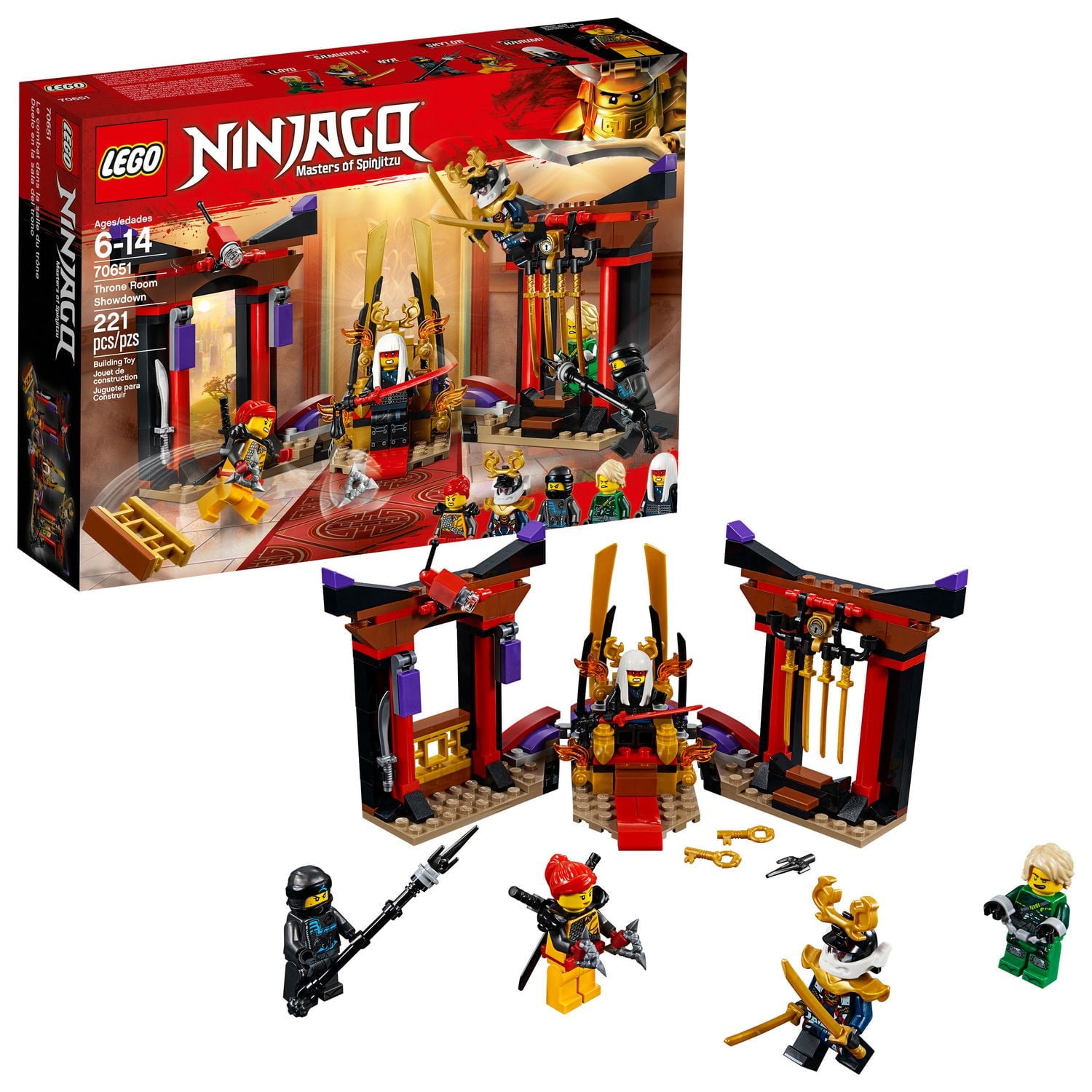OA機器 CRG-322MAG LEGO NINJAGO Masters of Spinjitzu: Throne Room Showdown 70651