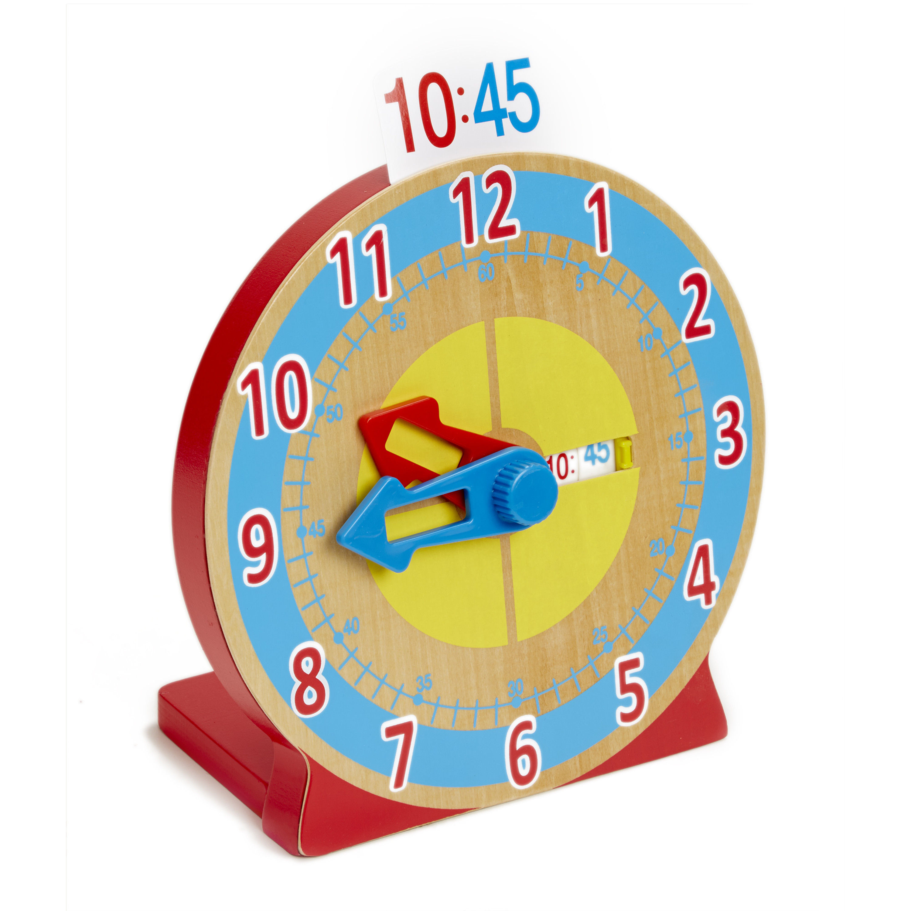 Melissa & Doug Turn & Tell Wooden Clock - Educational Toy With 12 ...