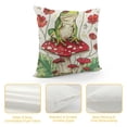 thumbnail image 4 of Chilfamy Frog Print Pillow Cases Cushion Covers Multi-Size Decor Throw Pillow Covers Frog Mushrooms Decorative Throw Pillowcases forBotanica Cute Mushroom Decor Beige Red Cushion Cases, 4 of 5