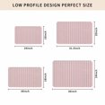 thumbnail image 5 of Pink Striped Door Mat Indoor Outdoor, Modern Simple Farmhouse Beige Vintage Non Slip Welcome Mat with Rubber Backing, Absorbent Fabric Front Door Mats Entryway Rug for Home Patio Entrance 20"x31.5", 5 of 9