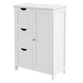 thumbnail image 2 of VASAGLE Armoire de Rangement de Salle de Bain pour Plancher, Unité de Rangement de Salle de Bain avec 3 Tiroirs, 1 Tablette Ajustable, Armoire de Salle de Bain Autoportante, 11.8 x 23.6 x 31.5 Pouces, Blanc, 2 of 9