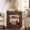 Dark Walnut, variant on Fnova End Table Farmhouse Square Side Table with Storage, Wooden Sofa Table with Central Hollow Design, Modern Bedside Table, Easy Assembly, for Living Room, Bedroom, Nightstand, Dark Walnut