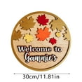 thumbnail image 2 of JJKBVCLO Autumn Door Sign Welcome Sign Pumpkin Maple Leaf Door Sign For Fall Front Door Farmhouse Outdoor Home C, 2 of 4
