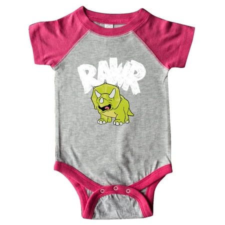 

Inktastic Lil Green Triceratops Rawr! Gift Baby Boy or Baby Girl Bodysuit