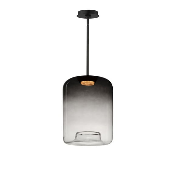 E20256-142BK-ET2 Lighting-Bombona - 22W 1 LED Cylinder Pendant-7 Inches Tall and 16 Inches Wide