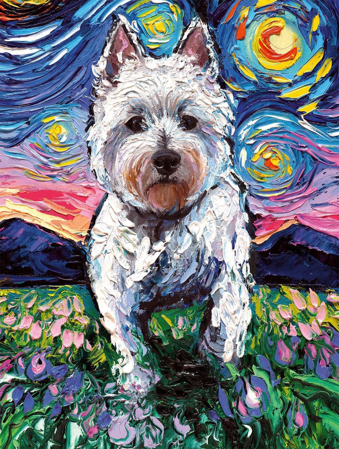 Buffalo Games - Dog Days - Westie Night - 750 Piece Jigsaw Puzzle