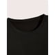 thumbnail image 4 of Cat & Fish Print Casual T-Shirt, Short Sleeves Round Neck Stretchy Sports Top, Women's Sporty Activewear, 4 of 6