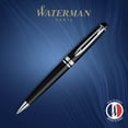 thumbnail image 2 of Waterman Expert Ballpoint Pen, Matte Black CT, Medium Nib, Blue Ink, 2 of 7