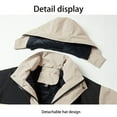 thumbnail image 6 of jsaierl Winter Jackets for Women Waterproof Outdoor Work Windbreaker Fall Warm Full Zip Jacket Hooded Fleece Ski Coats Snow Thicken Outerwear, 6 of 8