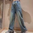 thumbnail image 5 of KVPLBQFD Y2K Baggy Jeans for Girls Vintage 90s Boyfriend Style Denim Pants Kids Unique Pockets Design High Waist Jean Kid Casual Loose Fit Cltothes, 5 of 9