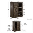 thumbnail image 3 of Knox County Bar Cabinet, Brown Oak, 3 of 9