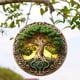 thumbnail image 5 of pstuiky Colgante decorativo redondo de acrílico con forma de árbol de la vida para ventana., 5 of 6