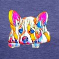thumbnail image 3 of CafePress - Colorful Corgi Puppy T Shirt - Womens Tri-blend T-Shirt, 3 of 4