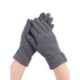 thumbnail image 3 of Gustave Womens Touchscreen Texting Gloves Winter Warm Thermal Fleece Lined Gloves Ladies Girls Windproof Driving Gloves, Gray, 3 of 8