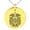 Gold, variant on Stainless Steel Dragon Knot Skuld's Net Viking Rune Engraved Small Medallion Circle Charm Pendant Necklace