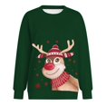thumbnail image 4 of Futezty Christmas Sweatshirts for Women Funny Long Sleeve Xmas Tree Snowman Reindeer Lightweight Tunic Pullover Tops, 4 of 6