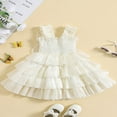 thumbnail image 3 of PENGXIANG Bébé Filles Tulle Cake Robe Papillon A-Ligne Princesse Robes Sans Manches, 3 of 9
