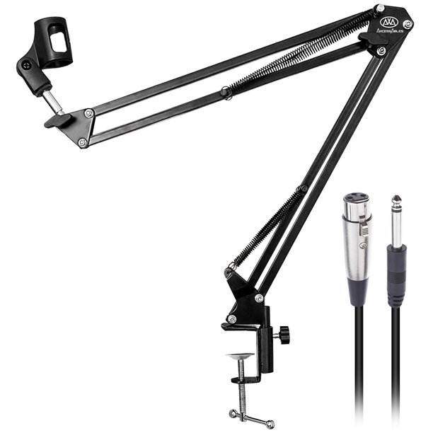 AxcessAbles Swivel Boom Desktop Mount Microphone Boom Arm