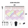 thumbnail image 3 of Guirnalda de luces LED de 3 x 3 m y 400 ledes con control por aplicación inteligente RGB, diseño DIY, cadena de luces navideñas para decoración de festivales, novedad de 2024, 3 of 5