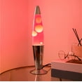thumbnail image 5 of Urban Shop, 16" Rose Gold LED Motion Volcano Lamp, Pink Wax in Pink Liquid, Chrome Metal Base, 5 of 10
