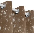 thumbnail image 3 of Coolnut Christmas Background Thermal Insulated Blackout Grommet Printed Window Curtain - 84x55 in - 100% Polyester 2 Panels, Symmetry, 3 of 6