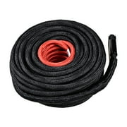 85ft x 3/8" Black Synthetic Winch Rope Line Cable 20500LBs for Jeep ATV UTV KFI Ramsey Truck Marine Boat