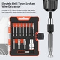 thumbnail image 4 of 12Pcs Damaged Screw Extractor Set, Remover for Stripped Head Screws Nuts & Bolts Drill Bit Tools for Easy Removal of Rusty & Broken Hardware Can Not Drill Hole, 4 of 7