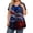 Blue, variant on Usa Patriotic 1776 To 2026 Plus Size T-Shirt L-5xl V Neck Short Sleeve 4th Of July Oversized Tunic Shirts Casual Loose Fit Trendy Clothes,Red 4XL