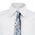 thumbnail image 3 of Necktie, Sea Travel Anchor Starfish, 3.7", Sky Blue, by Ambesonne, 3 of 4