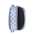 thumbnail image 5 of No Boundaries Women's Rounded Phone Crossbody Bag, Freshwater Blue Check, 5 of 7