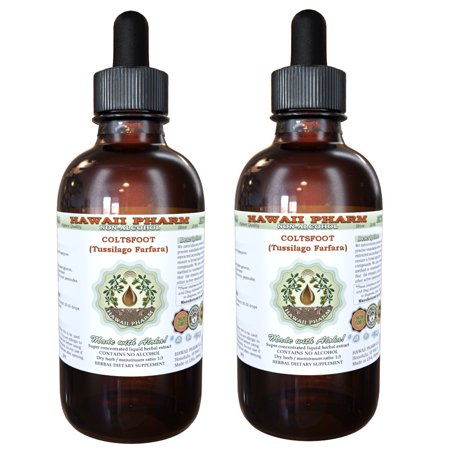 Coltsfoot (Tussilago Farfara) Glycerite  Organic Dried Leaf Alcohol-Free Liquid Extract  Kuan Dong Hua  Glycerite Herbal Supplement 2x2 oz