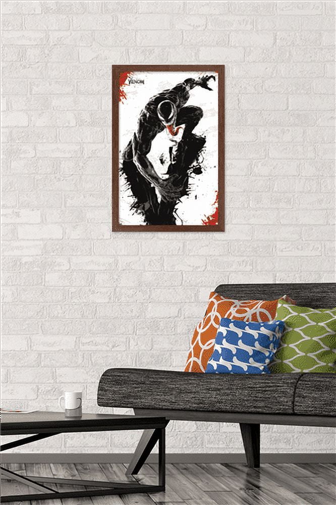 Marvel Venom: Let There be Carnage - V Wall Poster, 14.725" x 22.375", Framed