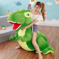 thumbnail image 1 of 45-110cm Stuffed Animal Cartoon Dinosaur Huge Tyrannosaurus Rex Plush Dolls Toys Kids Children Boys Classic Gift Dropshipping zhangmengya LED, 1 of 2