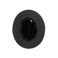 thumbnail image 3 of Men Summer Straw Braided Wide Brim Western Style Beach Sunhat Cowboy Hat Black, 3 of 3