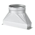thumbnail image 3 of Luzkey Duct Transition Vent Connector Galvanized Transition Vent Adapter for Industrial Commercial Building Manufacturing Facilities 150mm Diameter, 3 of 8