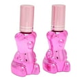 thumbnail image 3 of Oubit Flacon de Parfum en Forme d'Ours, 2 Pcs Flacon de Parfum Vide Rechargeable en Verre Transparent Design de Classe Mondiale, 3 of 9