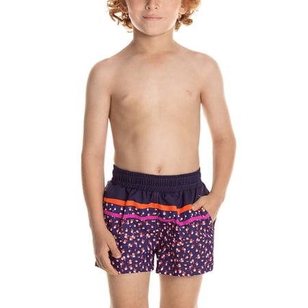 Maaji boys Neon Leaves Swim Trunk, 16-18K