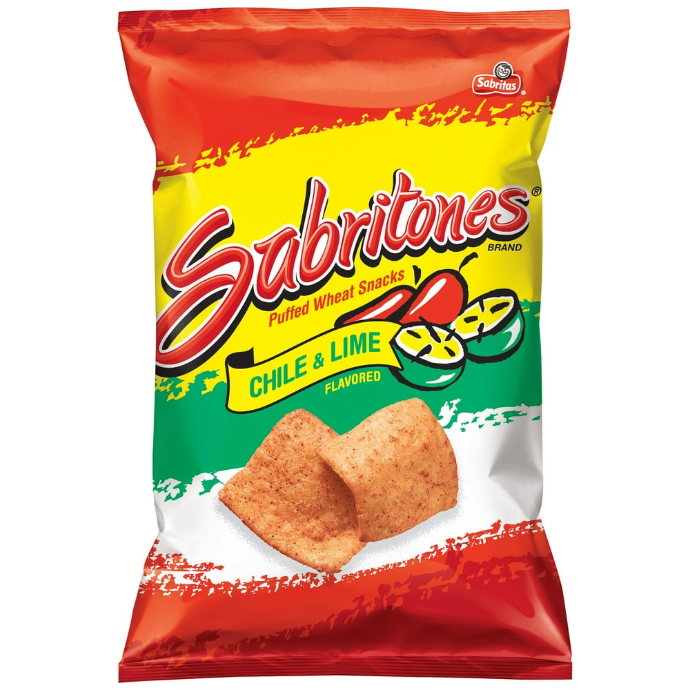 Sabritones Chile & Lime Flavored Puffed Wheat Snacks 2.125 oz. Bag