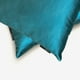 thumbnail image 5 of Funda de cojín lumbar decorativa HomeCentric turquesa, paquete de 2, 50 x 65 cm (20 x 26 pulgadas), funda de cojín rectangular lisa de satén, estilo moderno - Satén turquesa flameado, 5 of 5