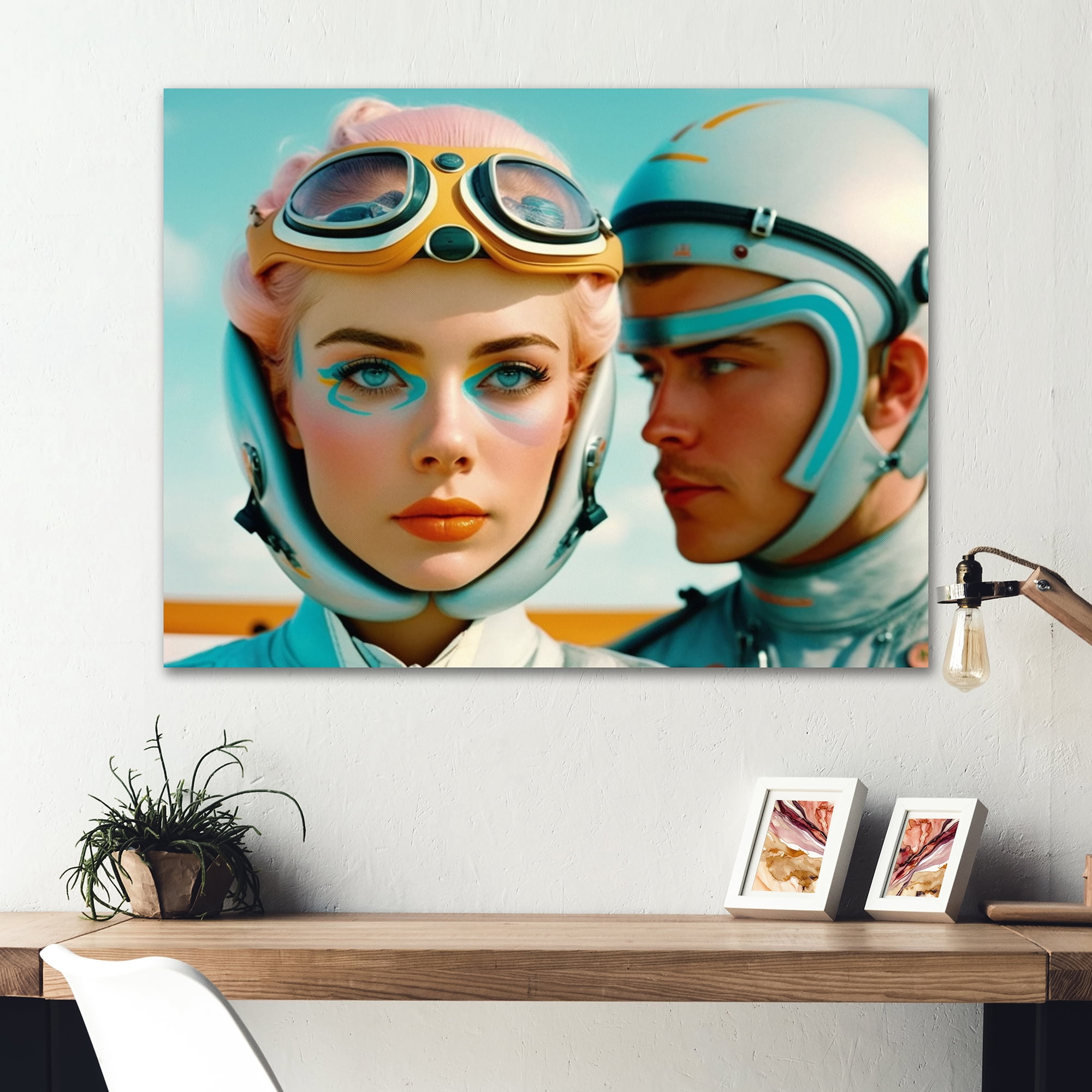 Designart Futuristic Fashion For Woman IV Canvas Wall Art