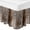 Brown, variant on Gray Bed Skirt Queen Size 18 Inch Drop, Adjustable & Elastic Wrap Around Bed Skirts Pleated Dust Ruffles For Twin Full Queen Cal King Base Beds, Retro Oil Painting Modern Abstract Art Aesthetics