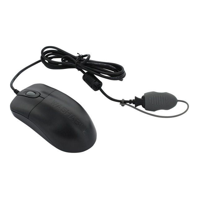 Seal Shield Silver Storm Waterproof - Mouse - optical - 2 buttons - wired - USB - black