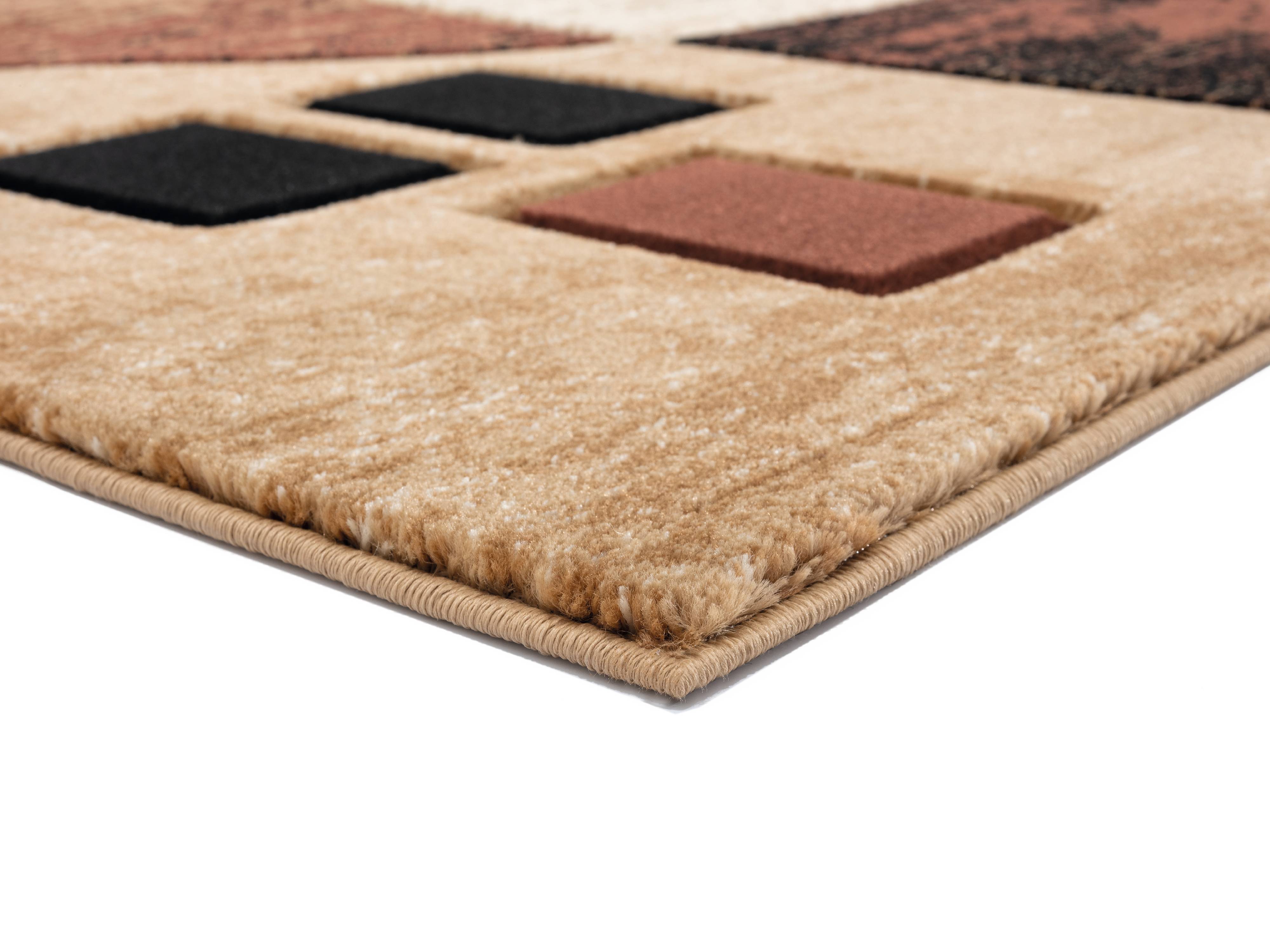 United Weavers Drachma Attica Modern Abstract Accent Rug, Brown, 2'7" x 4'2"