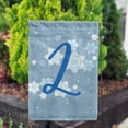thumbnail image 3 of America Forever Winter Monogram Letter L Garden Flag Vertical Double Sided 12.5 x 18 inches Winter Holiday Decor for Outdoor, Porch for Decoration, Blue Snowflake Yard Flag, 3 of 3