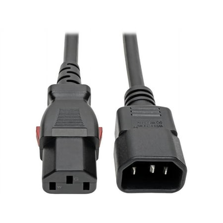 UPC: 0037332218162 | Tripp Lite Power Extension Cord Cable C14 to Locking C13 M/F 18 AWG 10A 2ft (P004-L02)